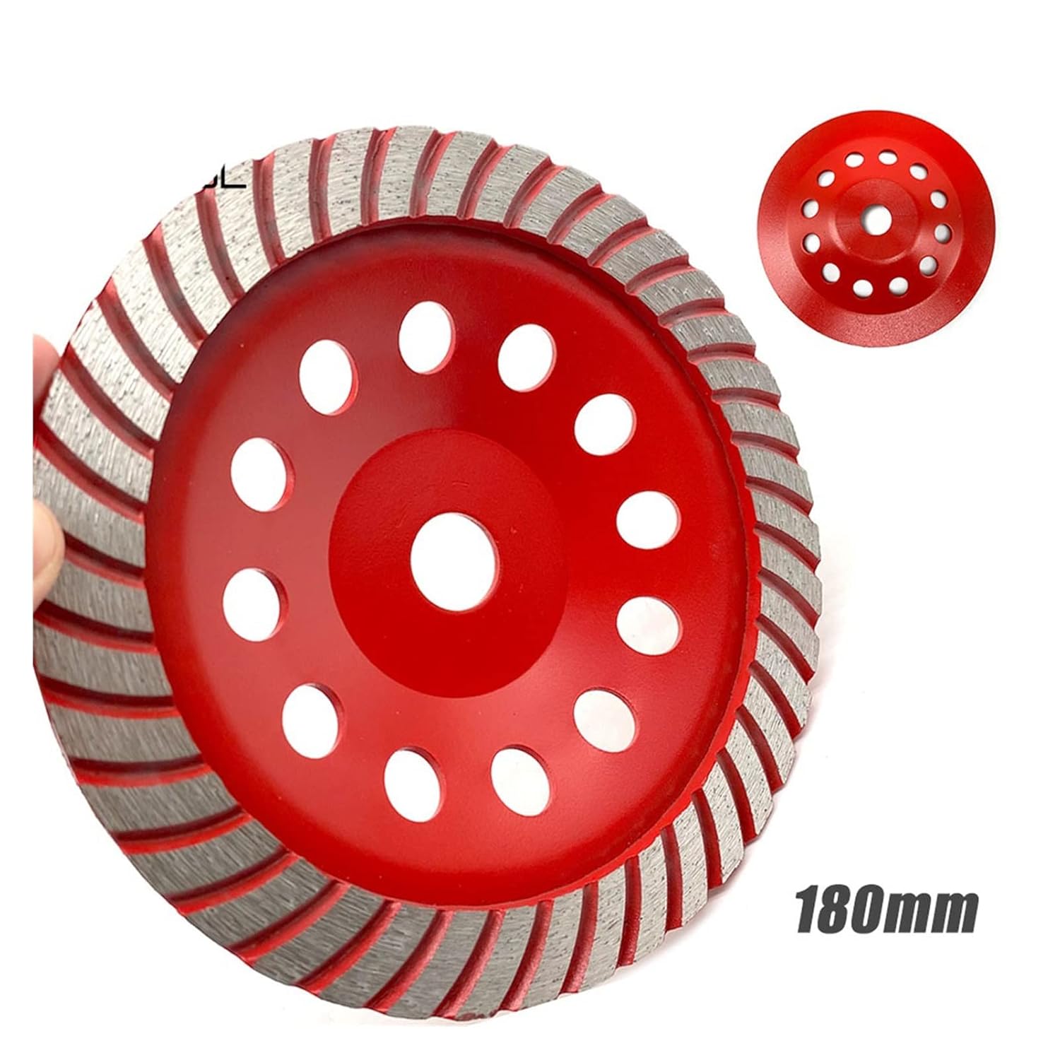 7’’ 180mm Turbo Diamond Grinding Cup Wheel Segment Grinding Wheel for Angle Grinder Marble Granite Concrete Abrasive Tool Solid Countertop