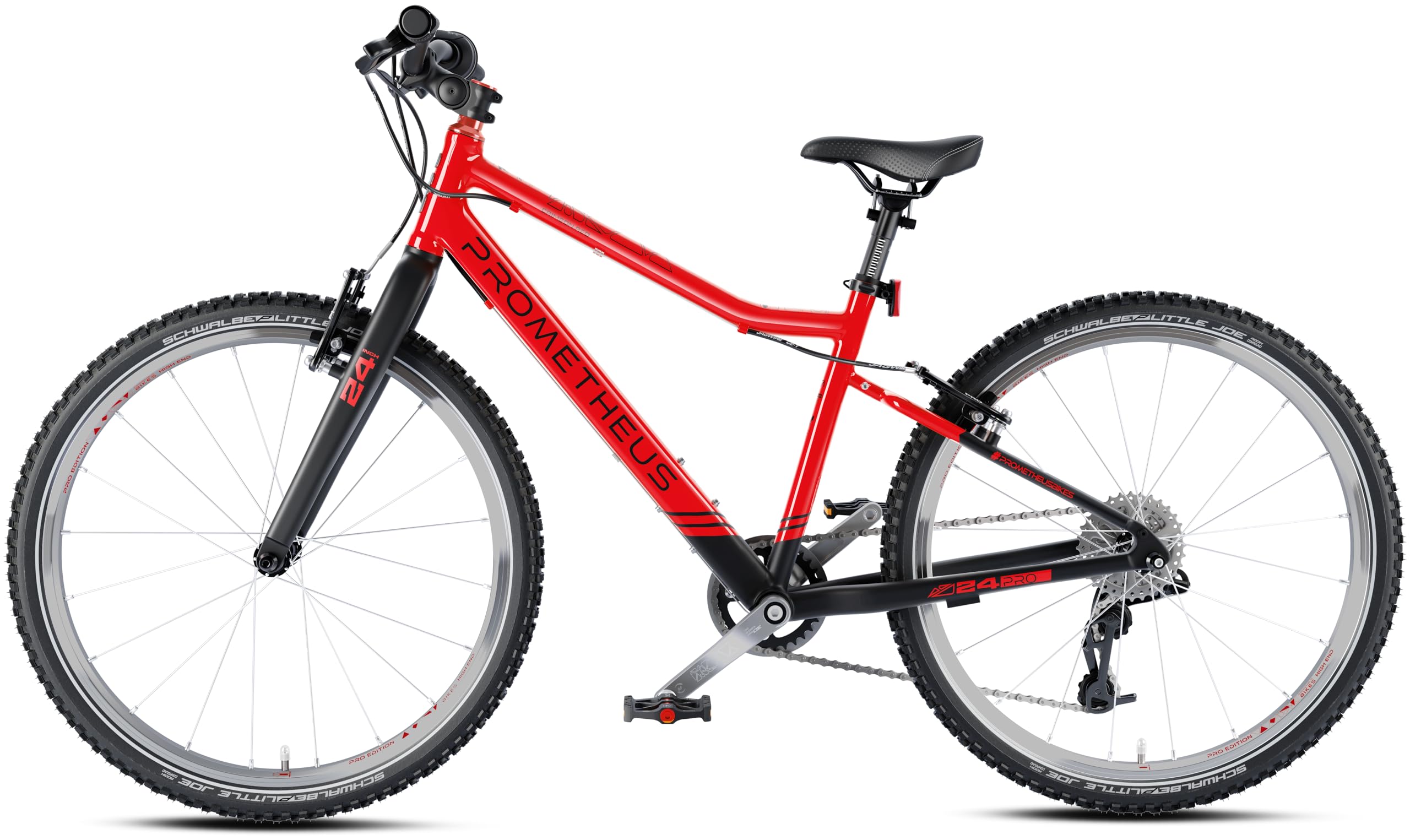 PROMETHEUS BICYCLES PRO Fahrrad 24 Zoll Jungen Mädchen | Premium Kinderfahrrad 24 Zoll Jungen alu ab 7 Jahre Super leicht | 8 Gang SRAM X4 Schaltung