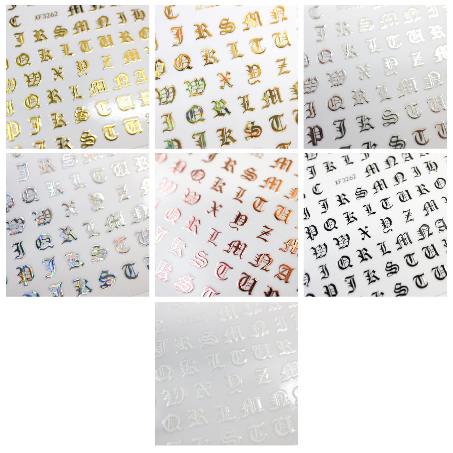 Amazon.co.jp: ネイルシール アルファベット カリグラフィー 英語 文字