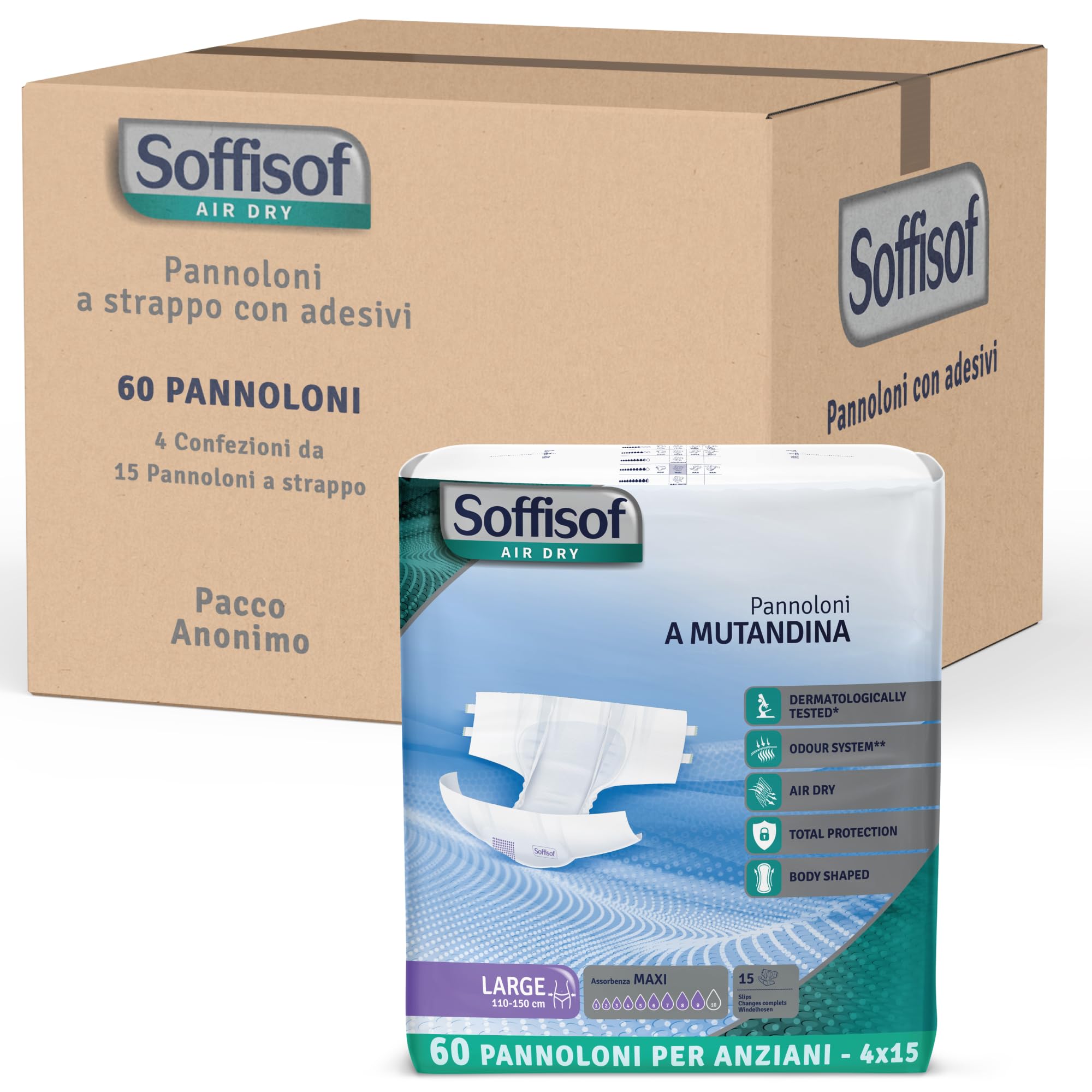 Soffisof Adesivi Air Maxi M L XXL XXXL Multipack