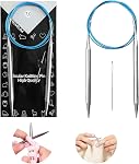 Circular Knitting Needles, 4.0mm/US6, high Quality Stainless Steel, Smooth Seams, 100 cm/40 inches, for Beginners Knitting Sweaters, Blankets and Other Projects!