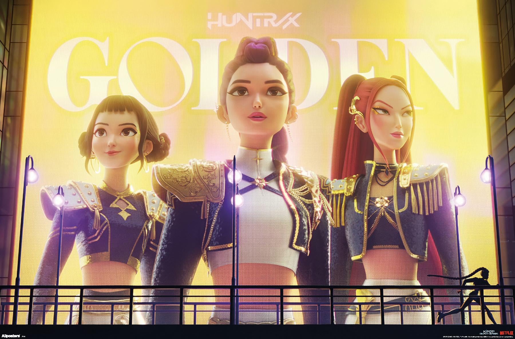 Netflix KPop Demon Hunters (2025) - Huntrix Golden Wall Poster