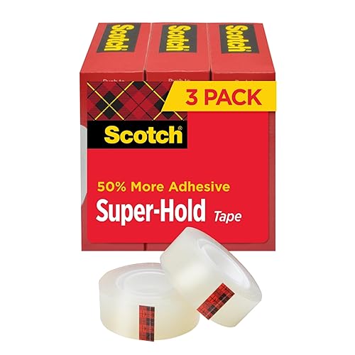 Miniatura 10 de Scotch Cinta super-hold 10 rollos acabado transparente 50 más adhesivo favorito de confianza 34 x 1000 pulgadas caja 700K10