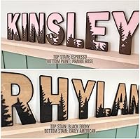 Vista 6 de Letrero con nombre para guardería, letrero bohemio para guardería, letreros con nombres familiares, arte de pared 3D para habitaciones de niños