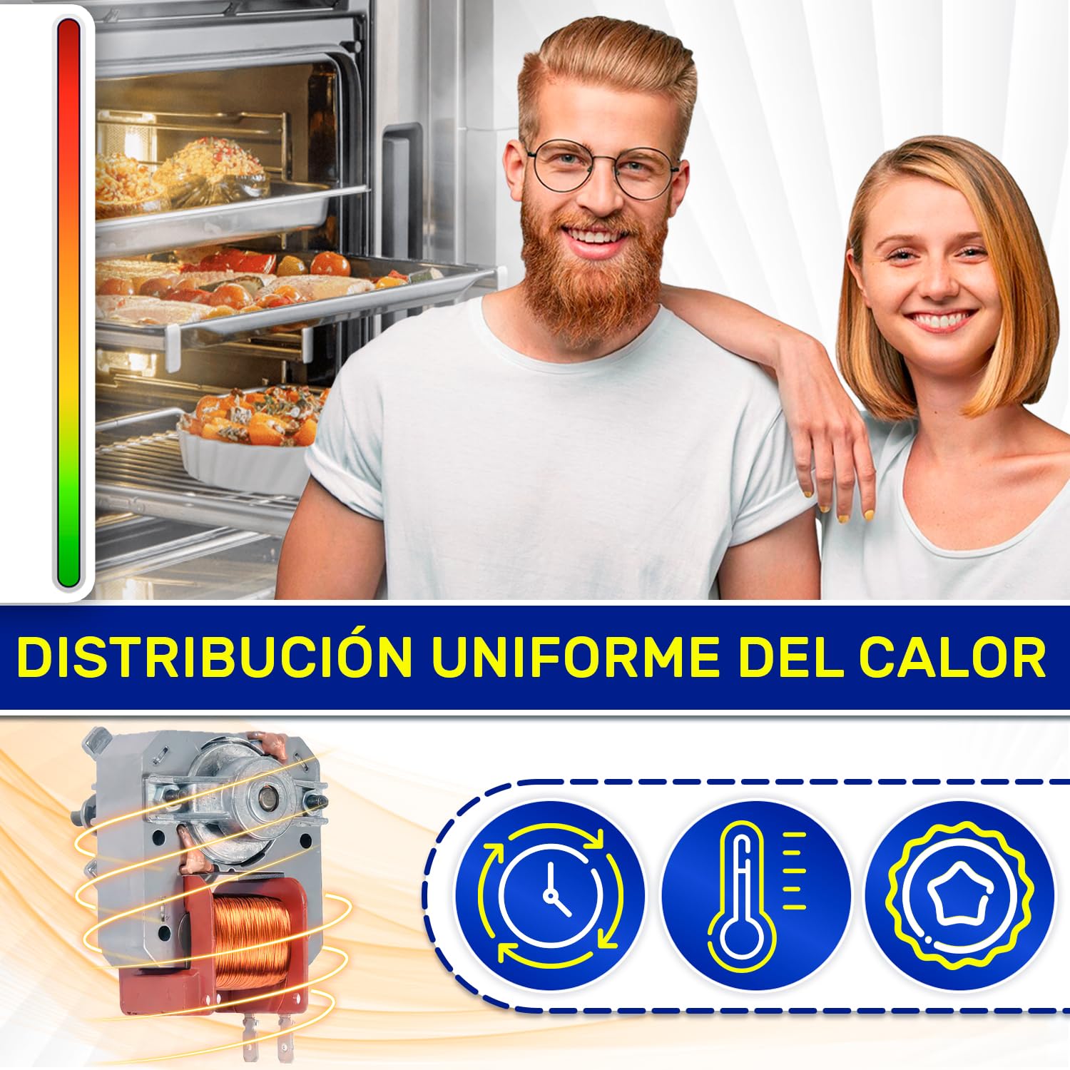 Motor Ventilador de Aire Caliente para Horno 25W 220-240V 50Hz con Código Original 3890813045 389081304/5 para AEG para Electrolux para Zanussi - MADE IN EU - Garantía de 10 Años - MONTERAL
