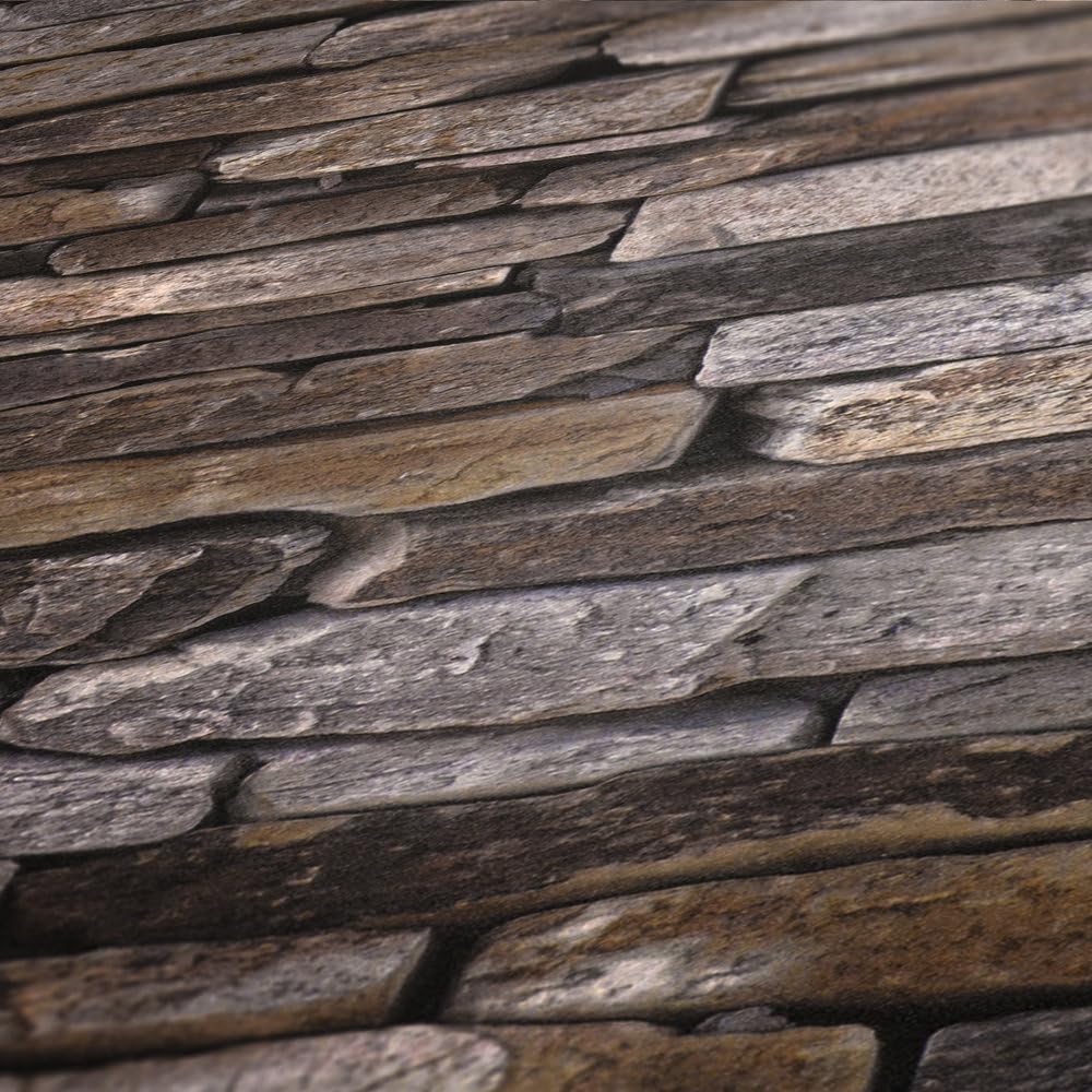 A.S. Creation 9142-17 Wood and Stone Natural Wallpaper