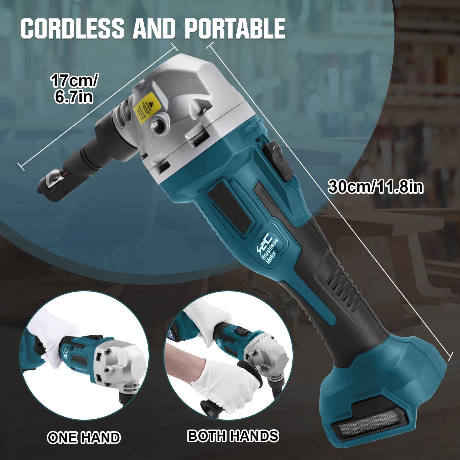 Cortador de metal inalámbrico para batería Makita