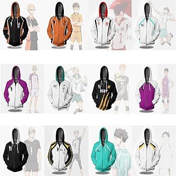 Amazon | ハイキュー パーカー 烏野高校 音駒高校 稲荷崎高校