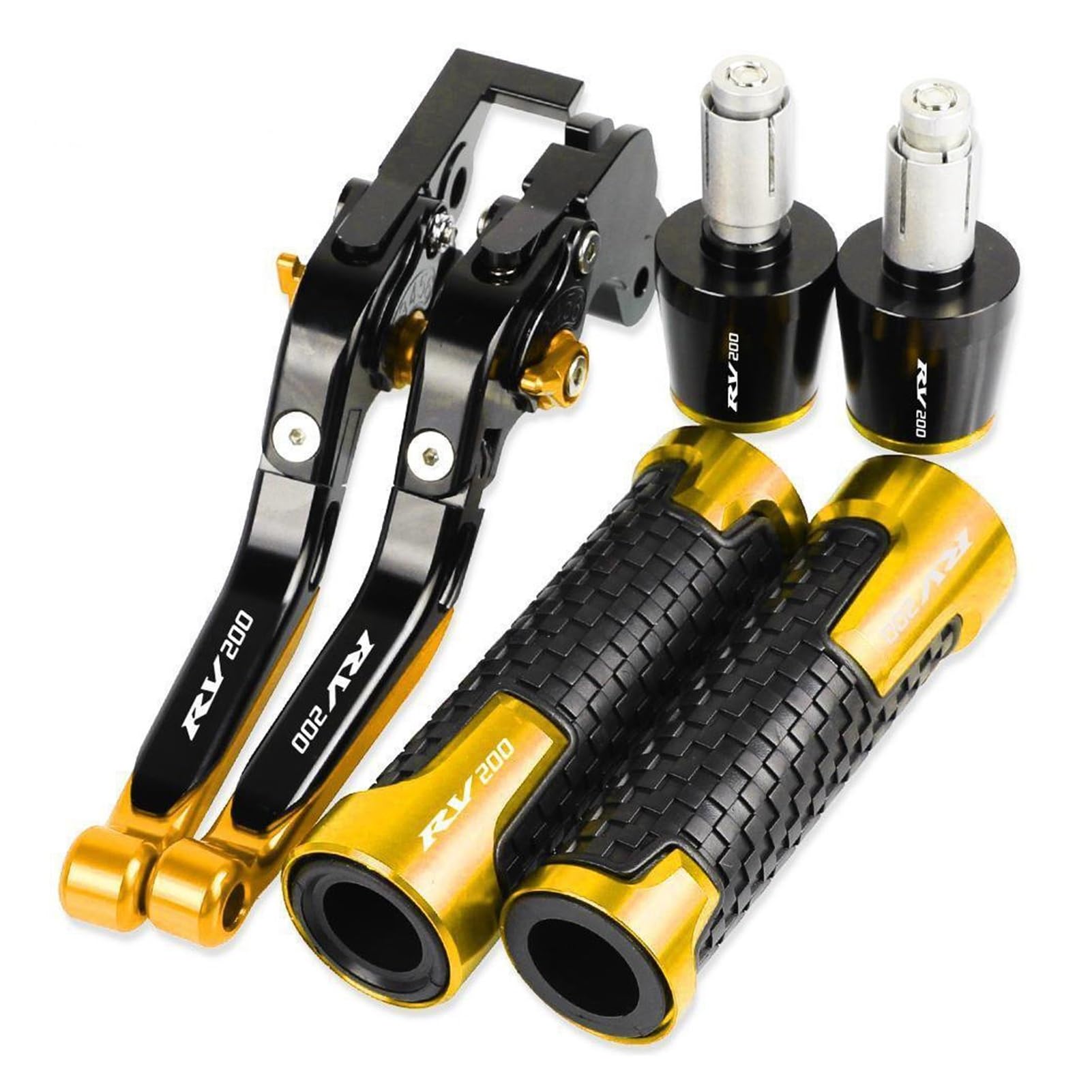Lsdsaaza 8 For Suzuki For Rv200 2016 2017 Motorcycle Handbrake Brake Clutch Levers Handlebar Hand Grips Ends Motorcycle Brake Clutch Lever