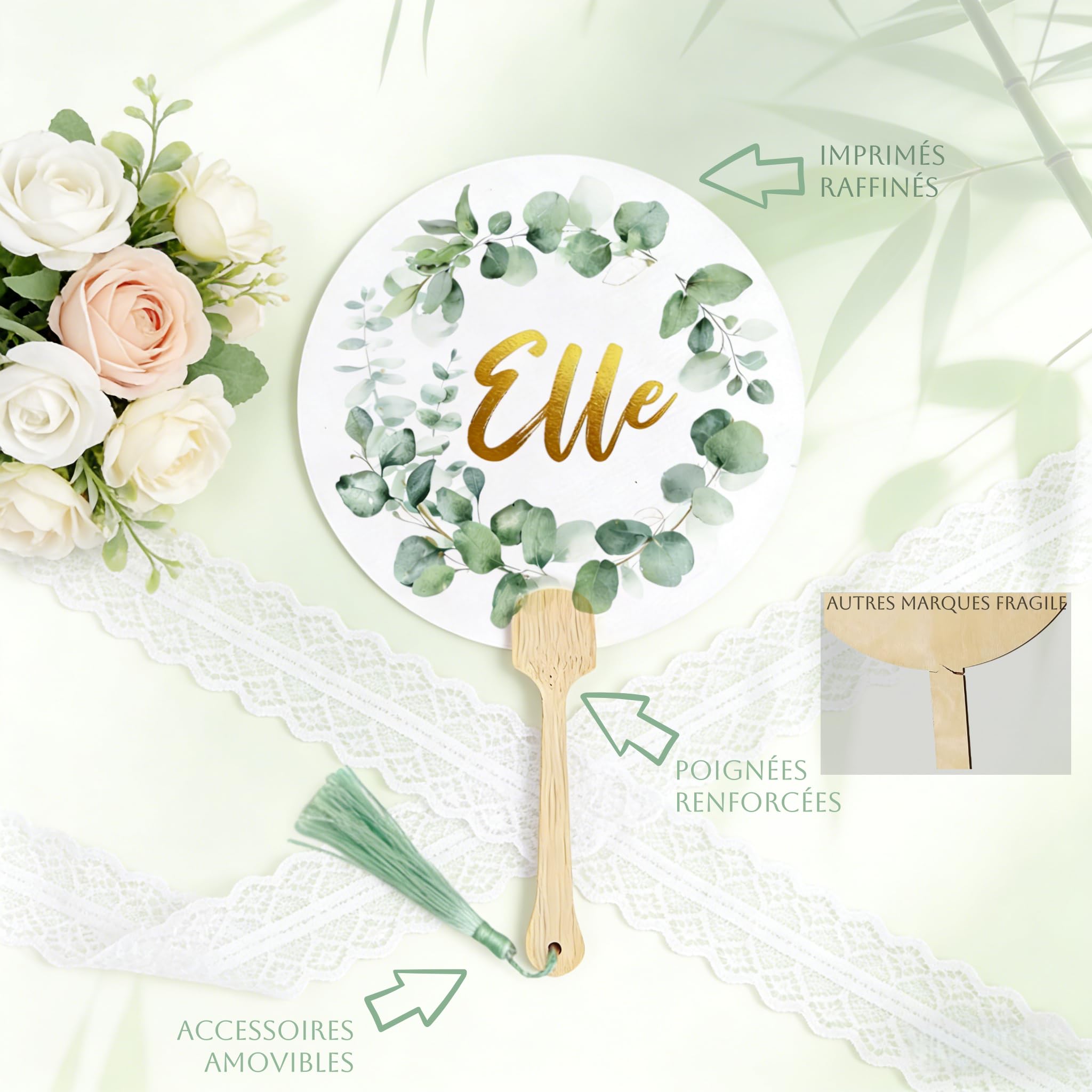 Jeu de Mariage Elle et Lui, 12 Feuilles Quiz Des Mariés Cartes de Questions+ 2 Pièces Bambou Elle et Lui Pancarte, Jeux Mariage, Jeu Mariage - 3