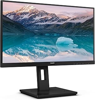 Philips 222S9JML Monitor FHD de 22 polegadas, 75Hz, VA, 4 ms GtG, Adaptive Sync, altura ajustável, altifalantes (1920 x 1080, 1 HDMI 1.4, 1 DP 1.2, USB-Hub), preto