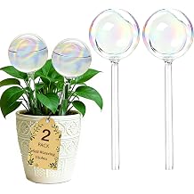 Glass Plant Self Watering Globes, Plant Watering Device Indoor Outdoor Pot | Self Watering Planter Insert for Vacation Plant Care, Drip Irrigation System, Garden Patio Hanging Plant Automatic Watering