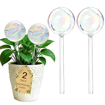 Glass Plant Self Watering Globes, Plant Watering Device Indoor Outdoor Pot