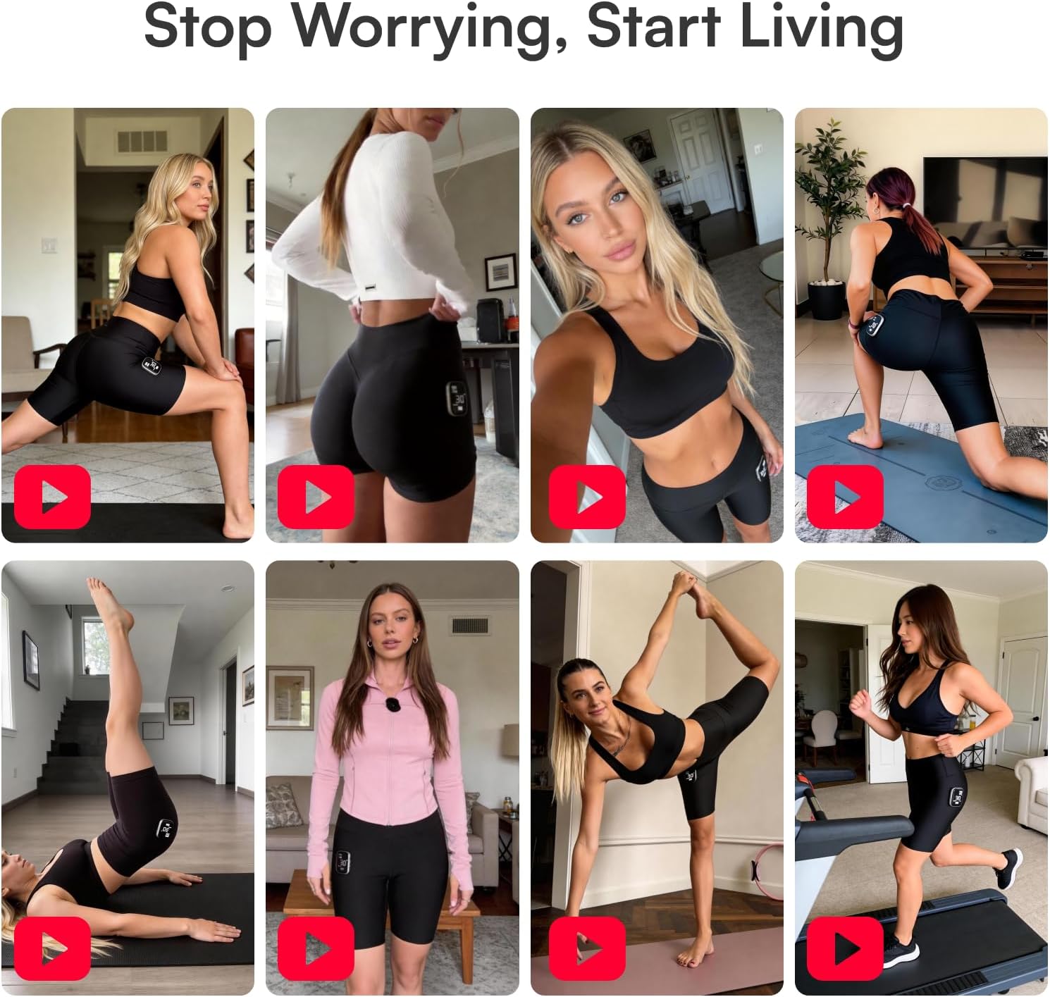 INIA CURVIFY Glute Toning Shorts for Women – Targeted Muscle Engagement with 3 Modes & Wireless Controller