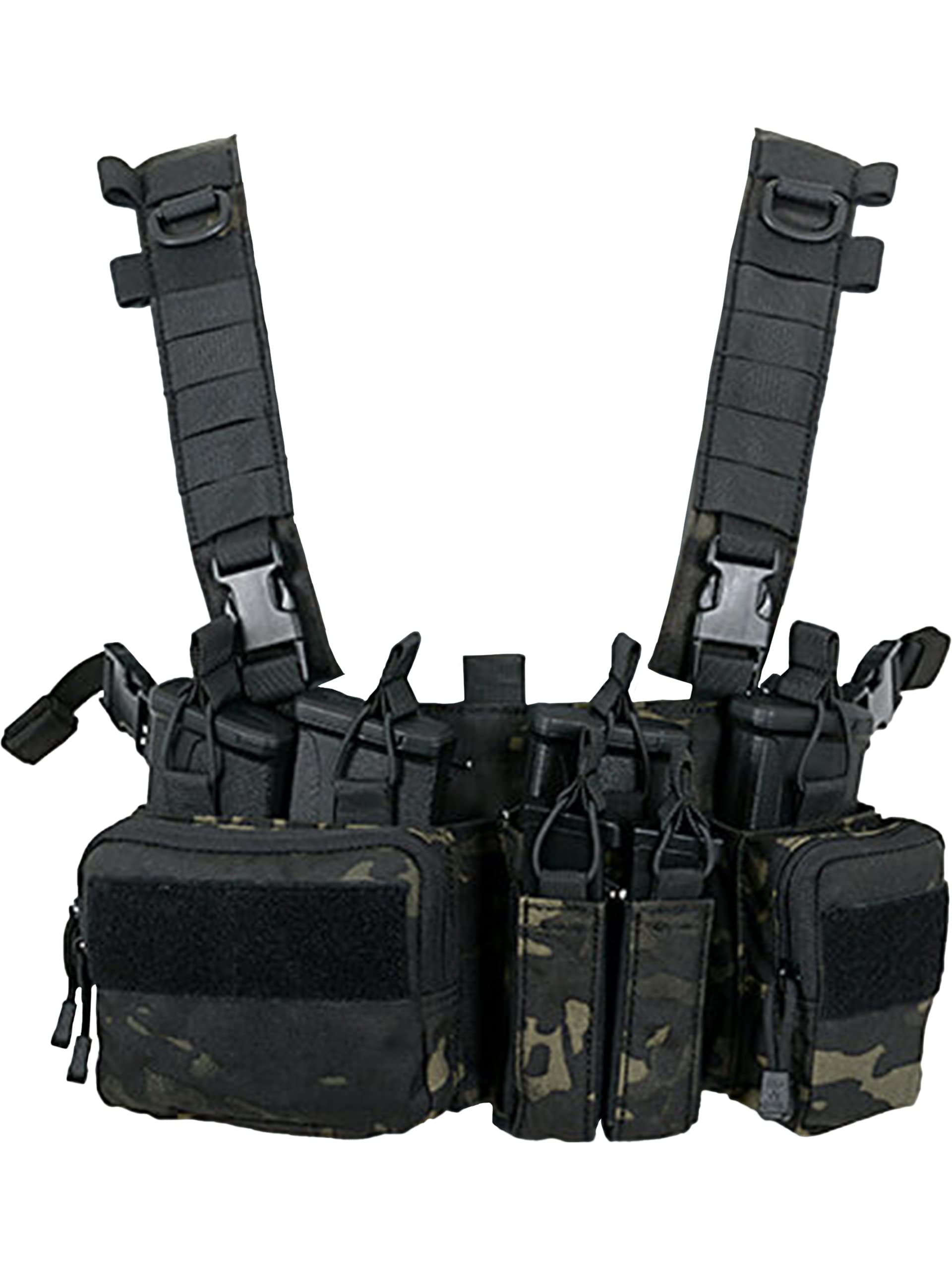 8Fields Tactical Buckle Up Recce/Sniper Chest Rig; Multicam Black