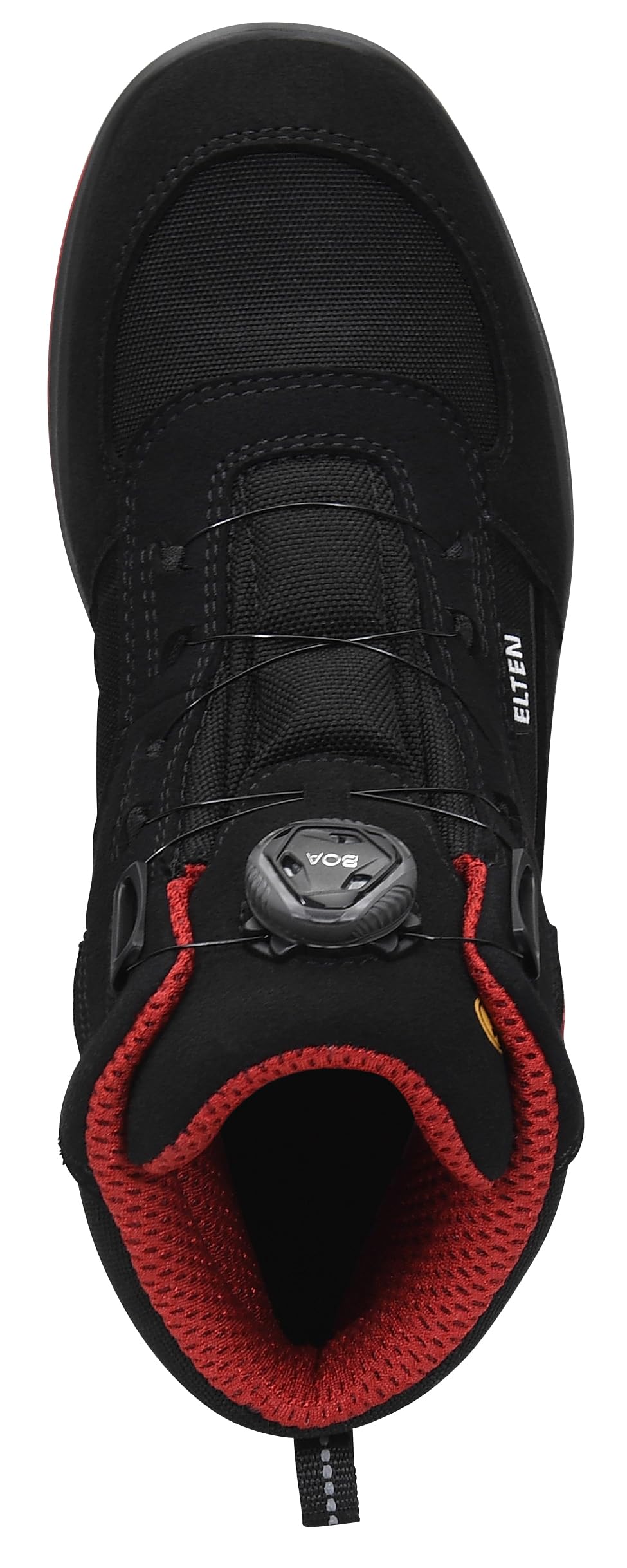 ELTEN HANNAH XXTL BOA black-red Mid ESD S3S | Sicherheitsschuhe für Damen & Herren, Stahlkappe, leicht, atmungsaktiv