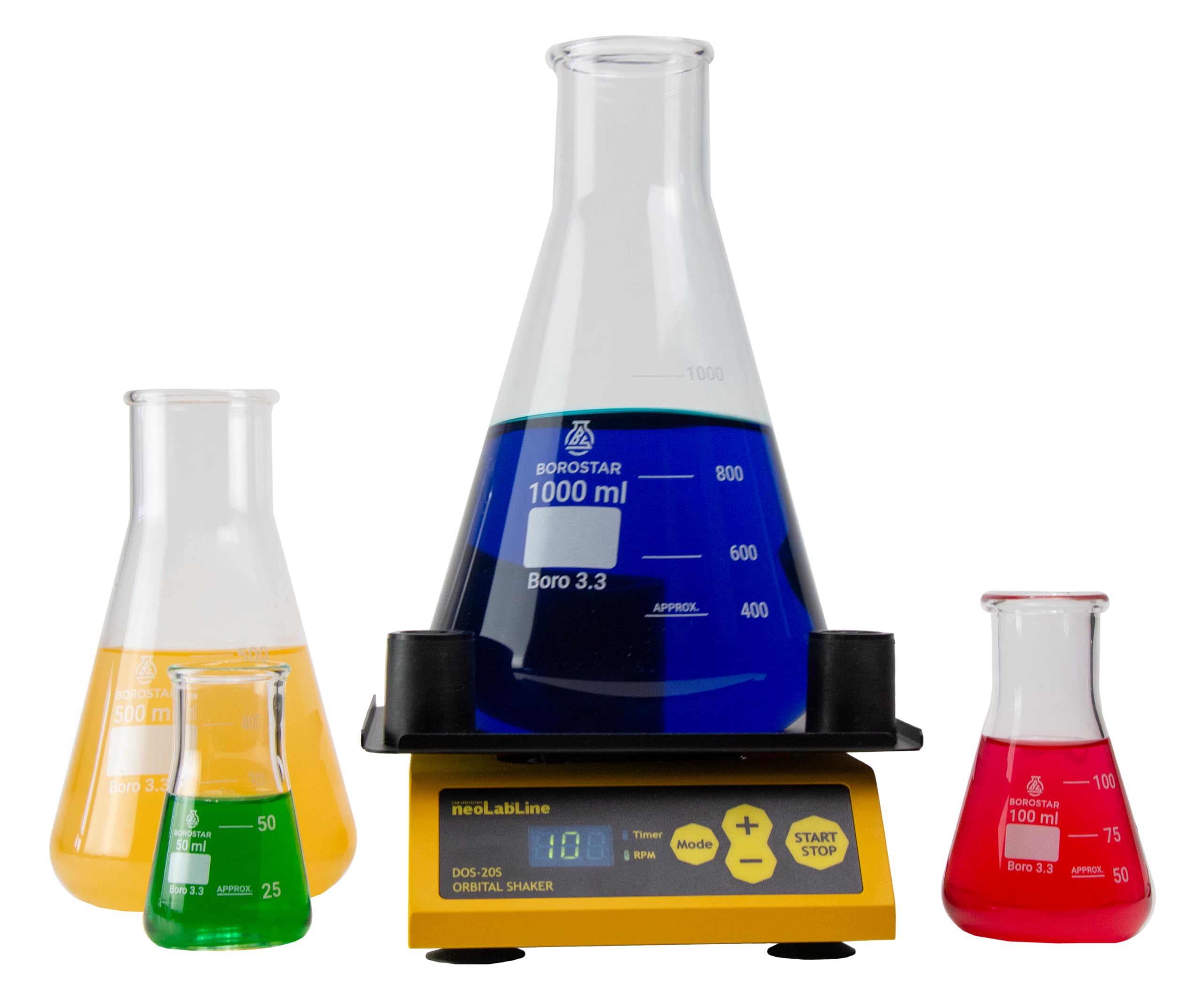 Erlenmeyerkolben (Boro 3.3), mit Graduierung, weithalsig, 250 ml