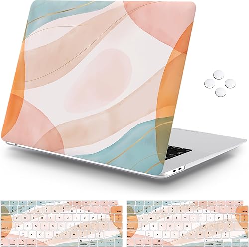 iCasso Funda compatible con MacBook Air de 13 pulgadas versión 2018-2020 A2337 M1A1932A2179 con pantalla Retina Touch ID, carcasa protectora de