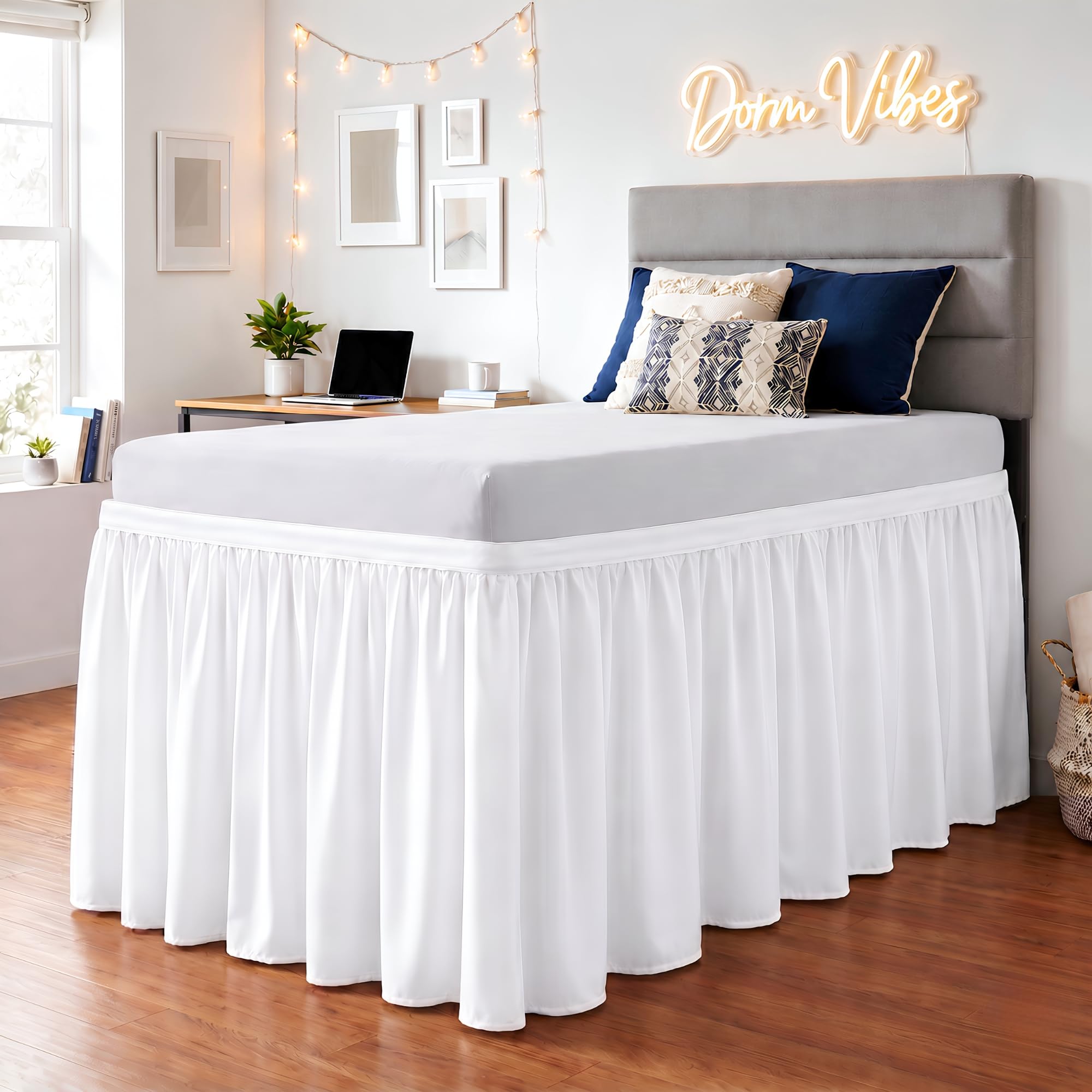 SGI bedding Dorm Bed Skirt Twin XL 28 Inch Drop Length