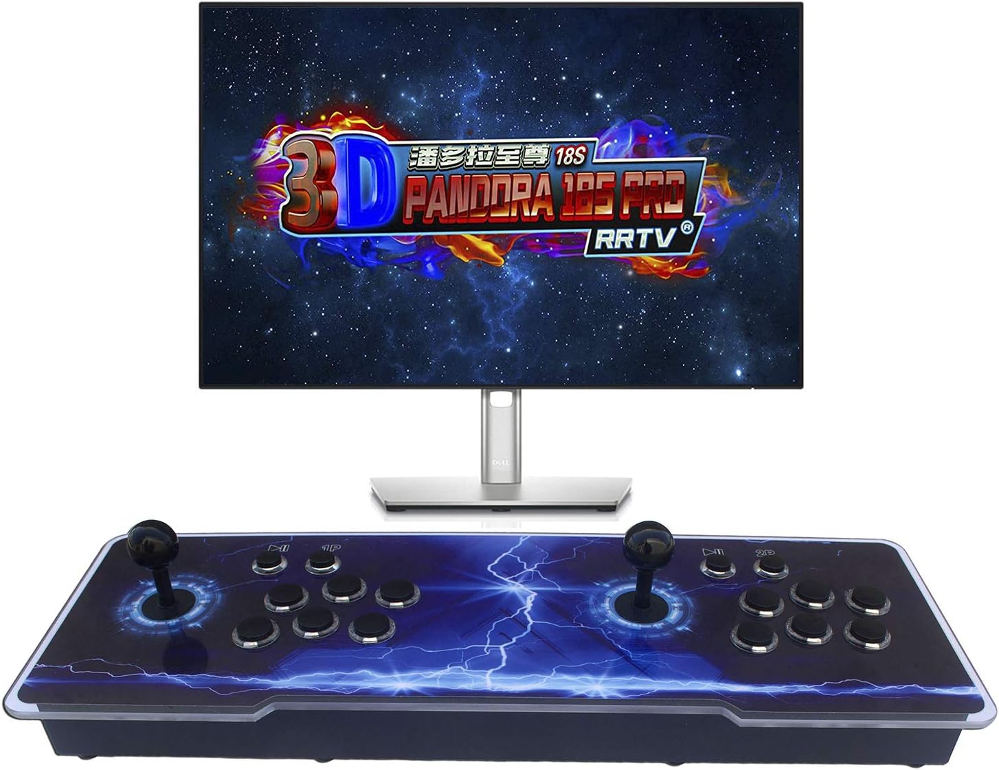 Upgraded Arcade Games Machines for Home Pandora Box 18s Arcade Console - 8000 Games Installed, Support 3D Games,1280x720 Full HD,Favorite List,Multi-Player Game Controls