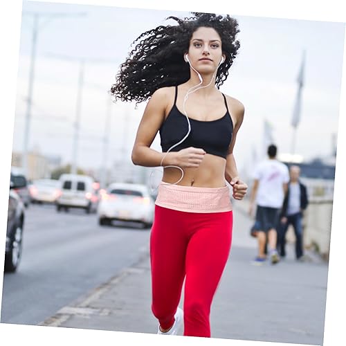 Miniatura 5 de STOBAZA Riñonera transpirable para correr con correa ajustable para mujeres y hombres, bolsa de cintura de fitness de gran capacidad para ciclismo,