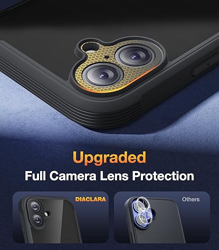 Miniatura 269 de Diaclara - Funda diseñada para iPhone 14 Pro Max, resistente, de cuerpo completo, con protector de pantalla sensible al tacto y antiarañazos + Blanco