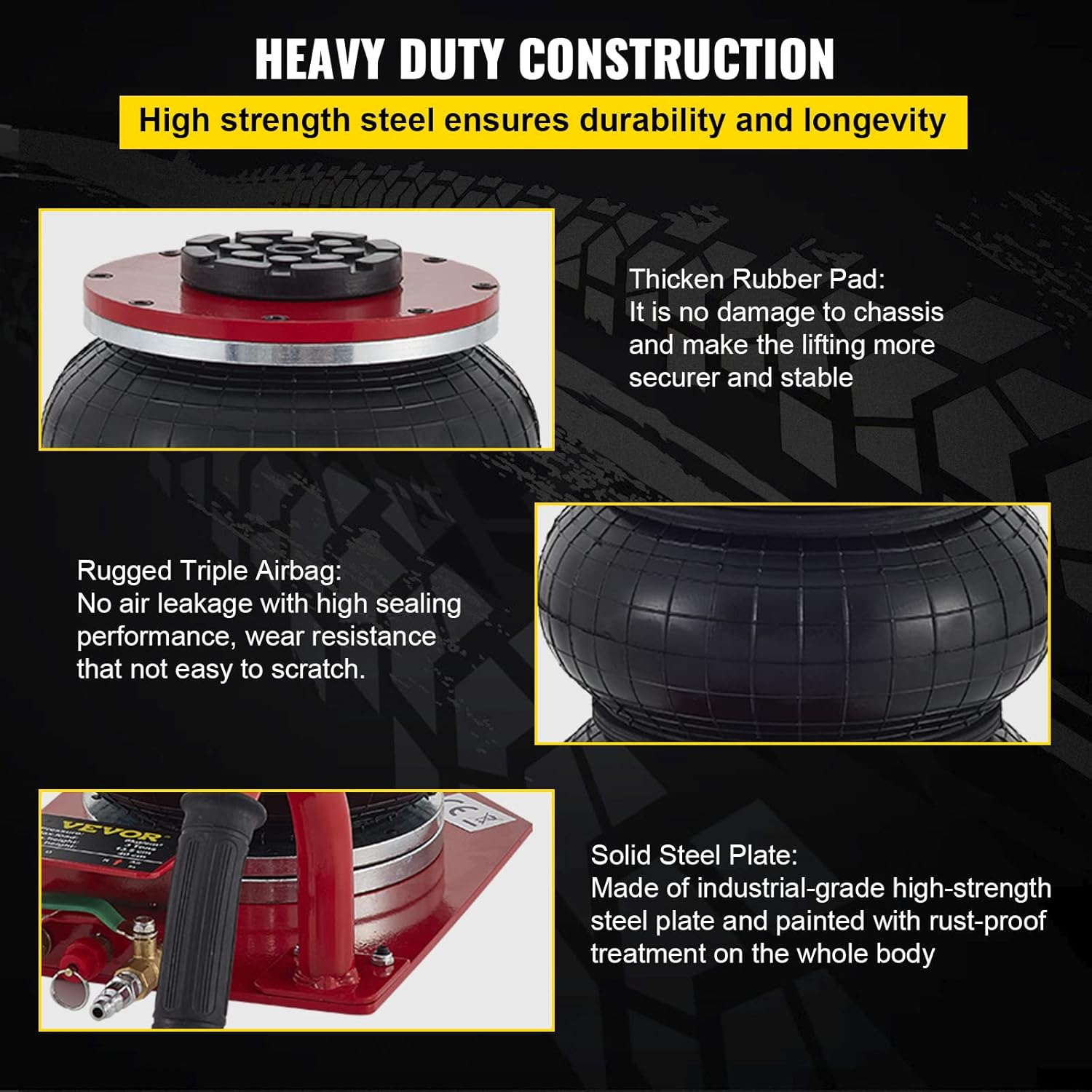 3T Red Tyre Jack for Car Jack Air Tyre