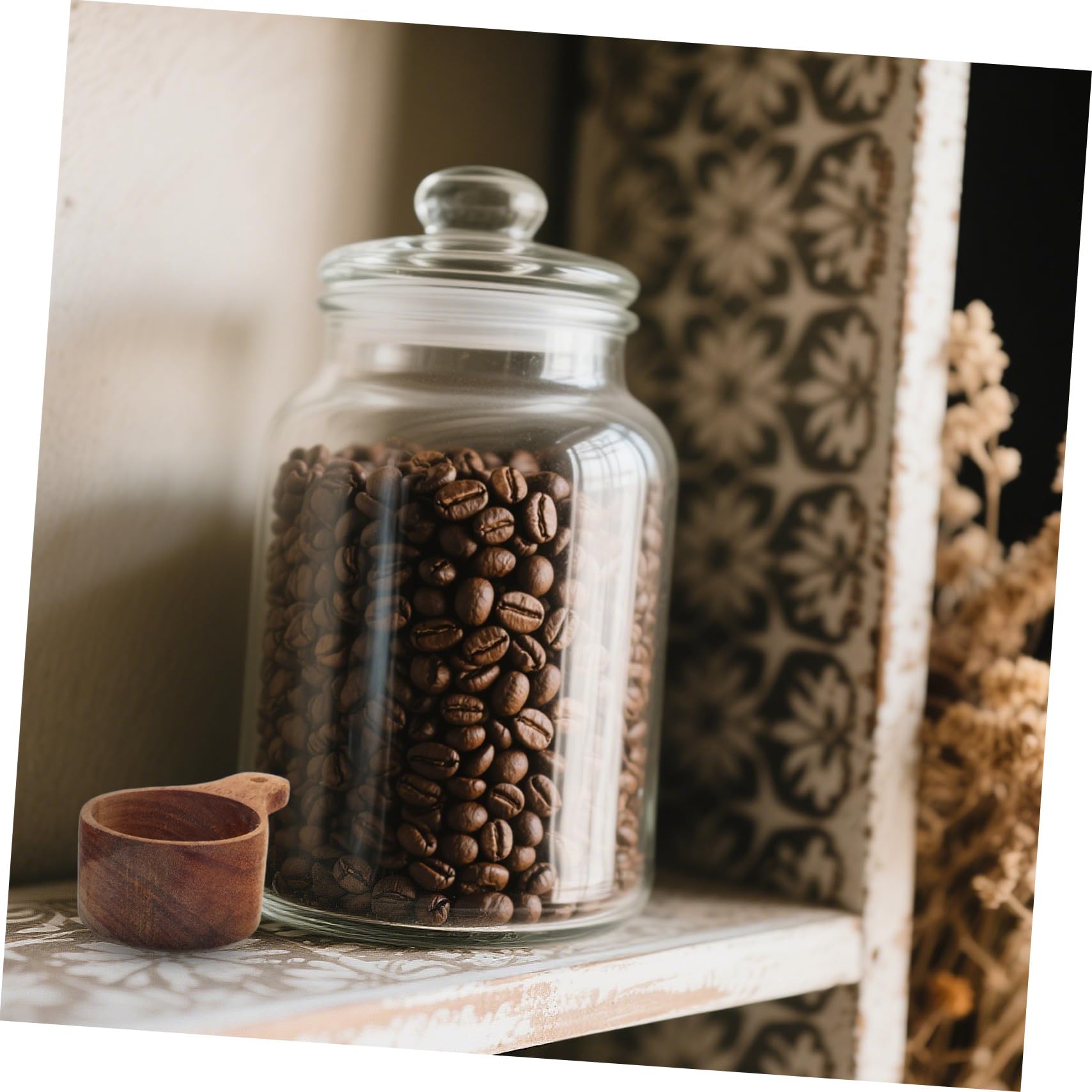 GLEAVI 4 pezzi Cucchiai Dosatori in Legno per Cucina Misurini Precisi per Caffè Tè Spezie e Proteine Utensili Resistenti e Naturali per e Cottura