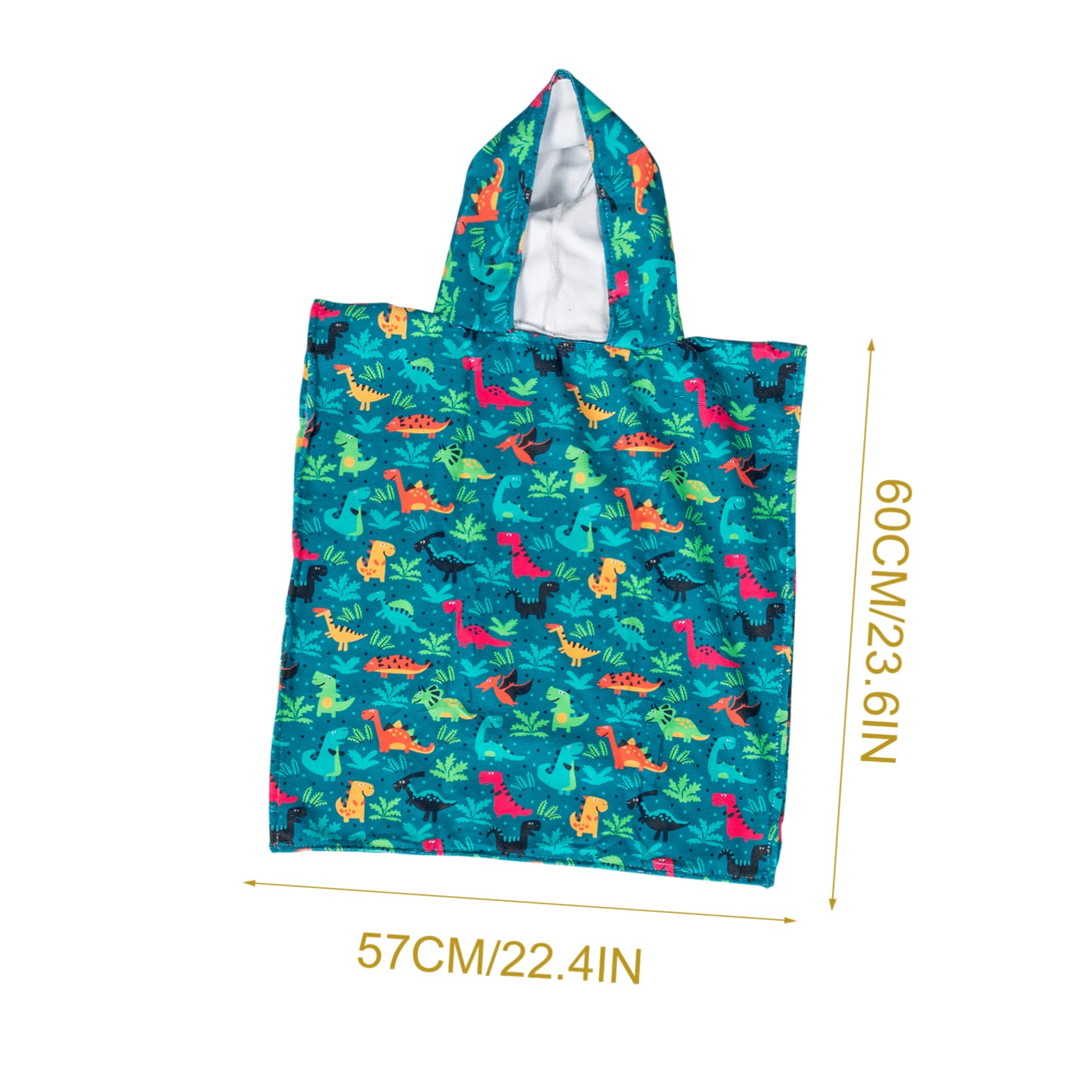 Toalla de Baño Capucha para Niño 3D Absorbente de Fibra Superfina para Piscina y Playa