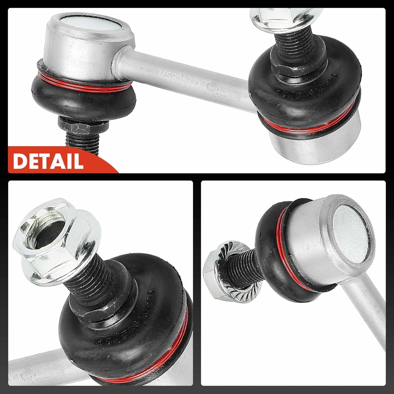 A-Premium 2 x Rear Sway Bar Links Stabilizer Bar Links, Compatible with Kia Sorento 2014-2015 & Hyundai Santa Fe 2013-2019, Santa Fe Sport 2013-2018, Santa Fe XL 2013-2019, AWD