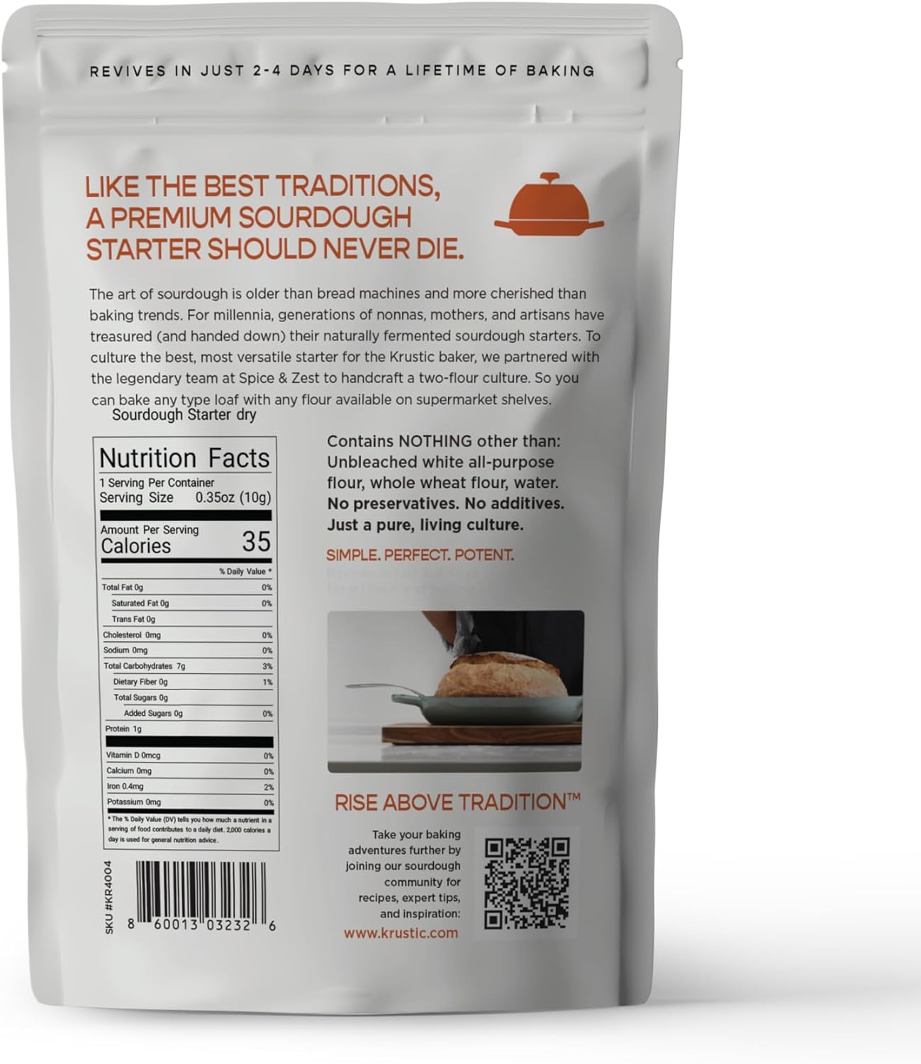 5.5 Qt Enameled Cast Iron Dutch Oven for Sourdough Bread Baking with Organic Sourdough Starter – Oval Sea Salt Loaf Pot with Lid & Fast-Activating Starter