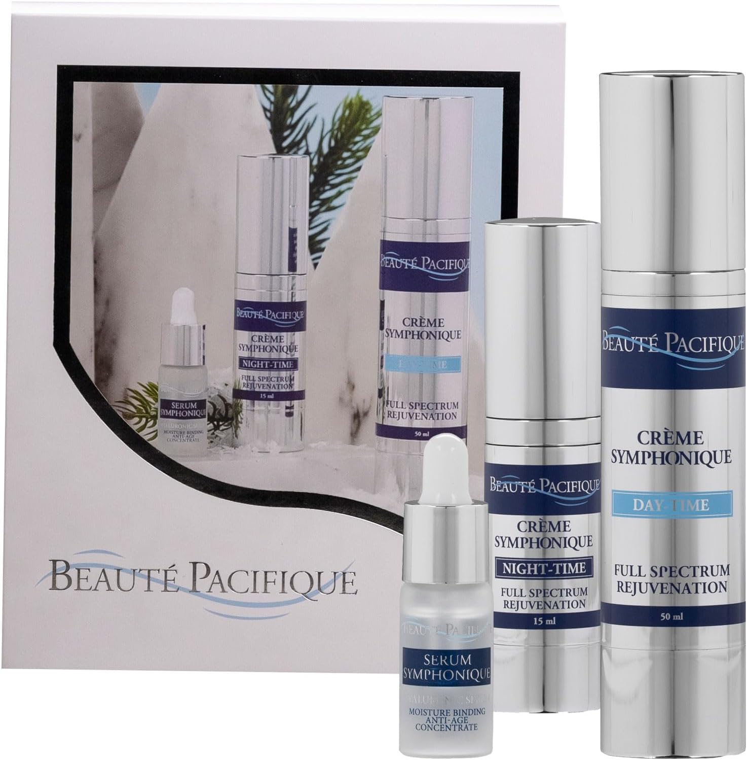 Beauté Pacifique - Symphonique Anti Age Skincare Gift Set For Women - Skin Care Kit With Serum, Day Cream & Night Cream - Long-term Effect - Reduce Fine Lines & Wrinkles - Pamper Gifts For Women