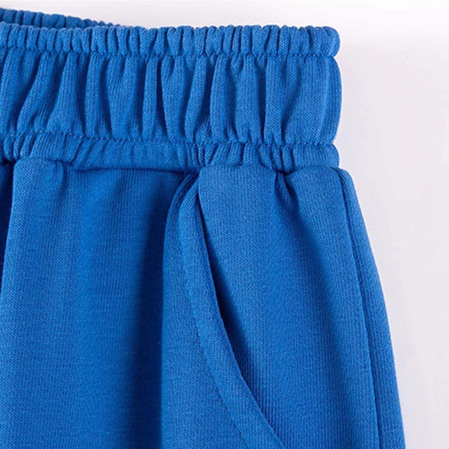 Girls Wide Leg Sweatpants Elastic Waist Pants with Pockets