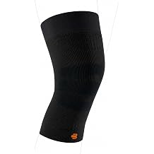 Bauerfeind Outdoor Compression Knee Sleeve, Merino Sleeve Support for Improved Muscle Control - Lightweight, Comfortable, Durable and Washable-Black, Large