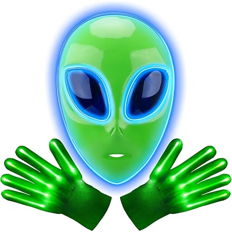 Alien Mask for Adults and Kids: A Glowing Enigma for Halloween and Beyond