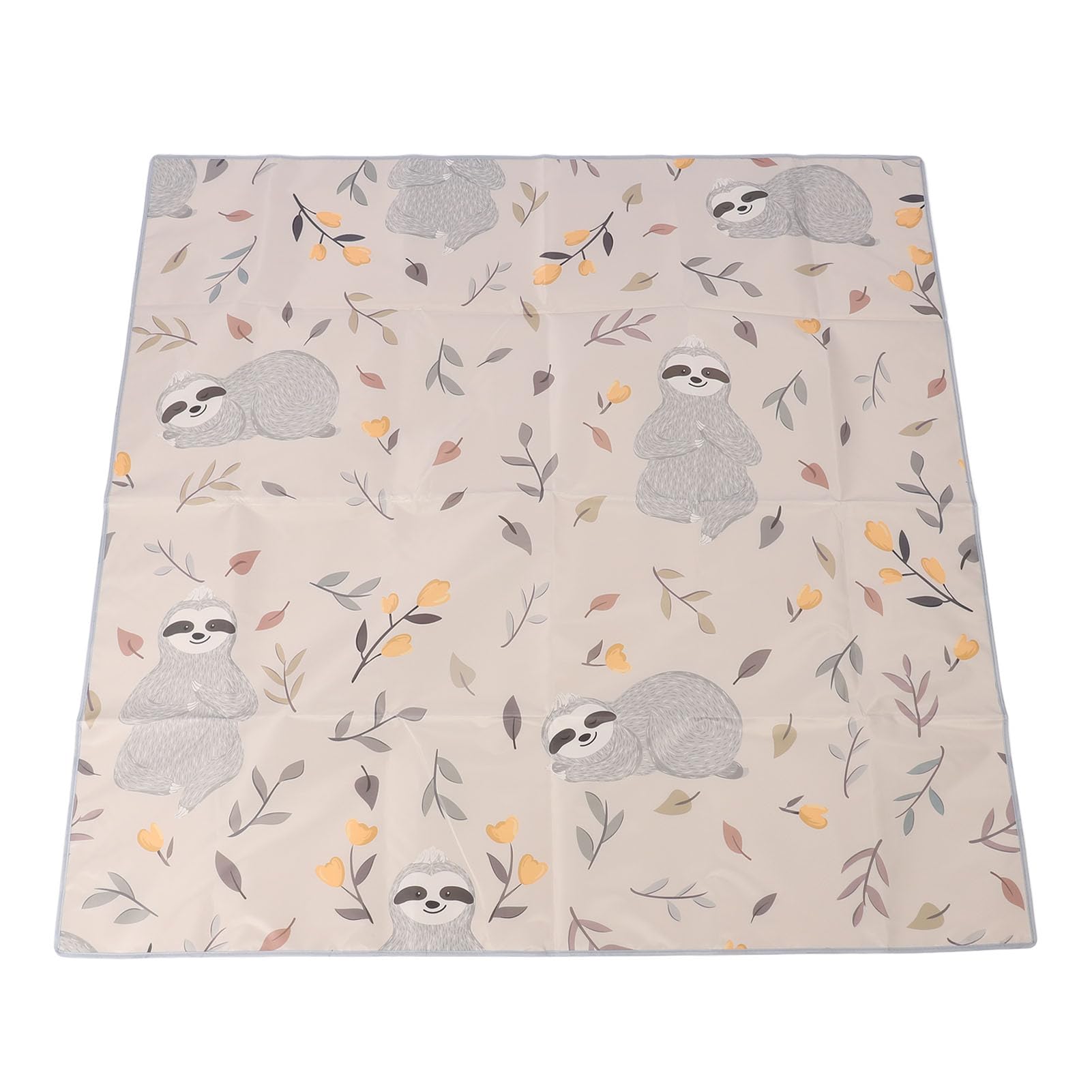 FTVOGUE Mata do Rozlania Dziecka, Antypoślizgowa Tkanina Oxford Pod matę do Wysokiego Krzesła, Przenośna Mata Zabawy 130x130 Cm Użytku w Domu i na Pikniku