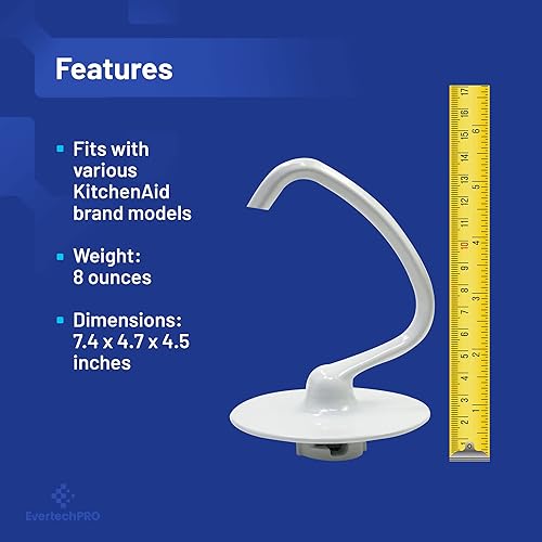 Miniatura 4 de Gancho de masa K45DH para KitchenAid KSM90 y K45