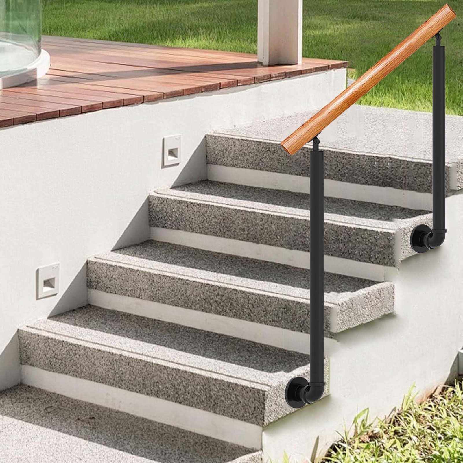 Rambarde latérale en bois pour marches et escalier intérieur