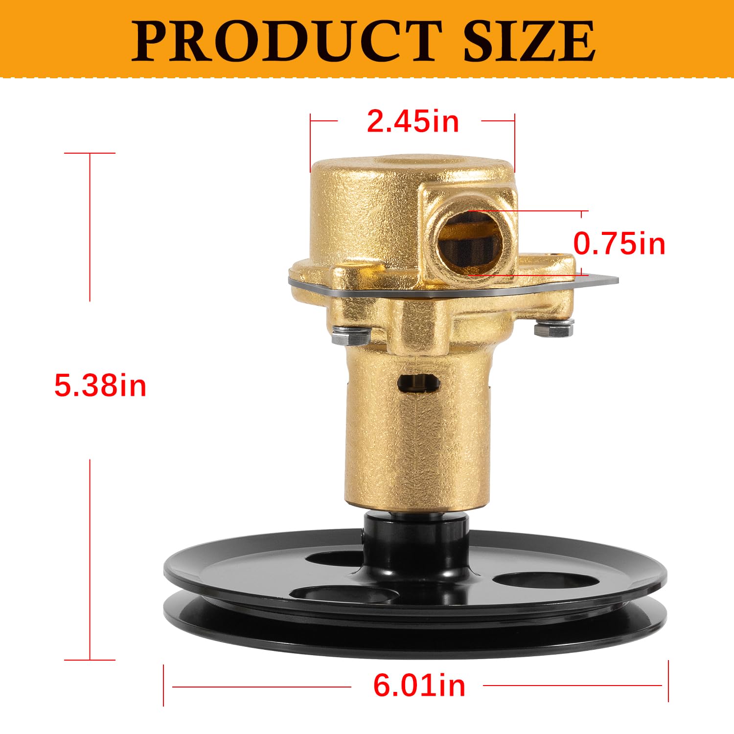 RA057007 Raw Sea Water Impeller Pump Fit for Ford marine 5.0, 5.8, 351, 302, Replacement for Sherwood Pleasurecraft G20, G21, G-21 for Jabsco 18830-0010 for PCM RA057007