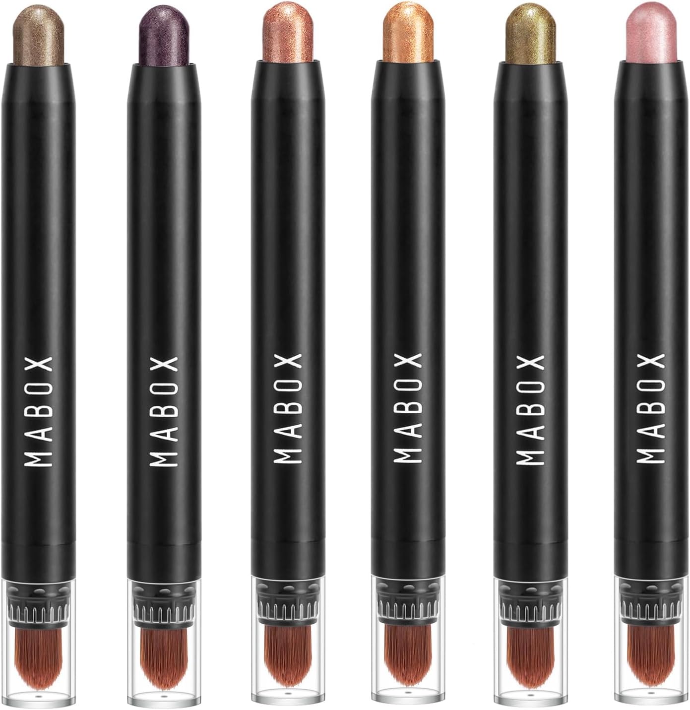 EnMart Eyeshadow Stick 6Pcs, Cream Eye Shadow Pencil Crayon, Eye