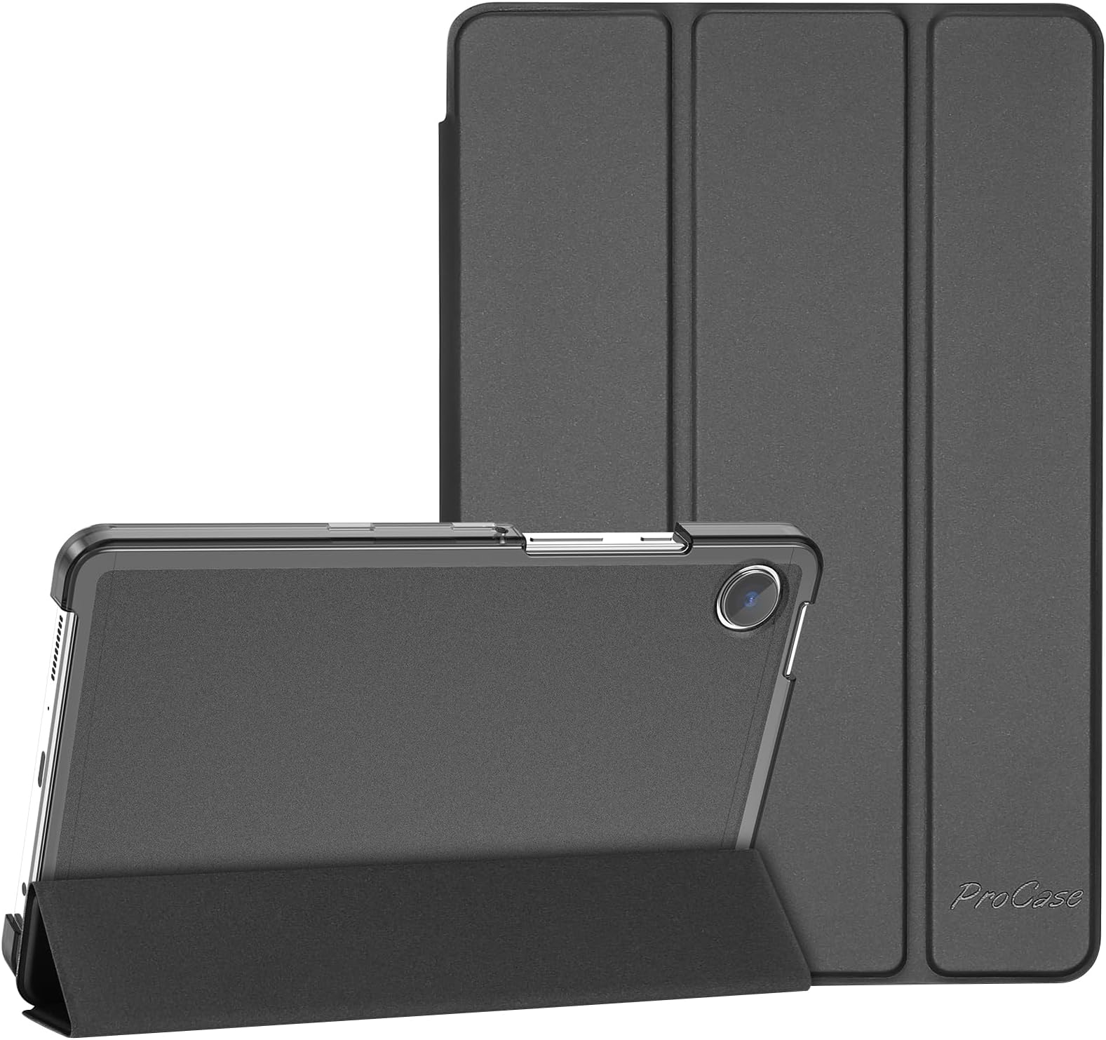 ProCase Cover Galaxy Tab A11 8.7 Inch 2025/Tab A9 8.7 Inch 2023, Case for Galaxy SM-X130/X135/X110/X115/X117 Ultra Thin Lightweight Smart Cover, Auto Wake/Sleep -Black