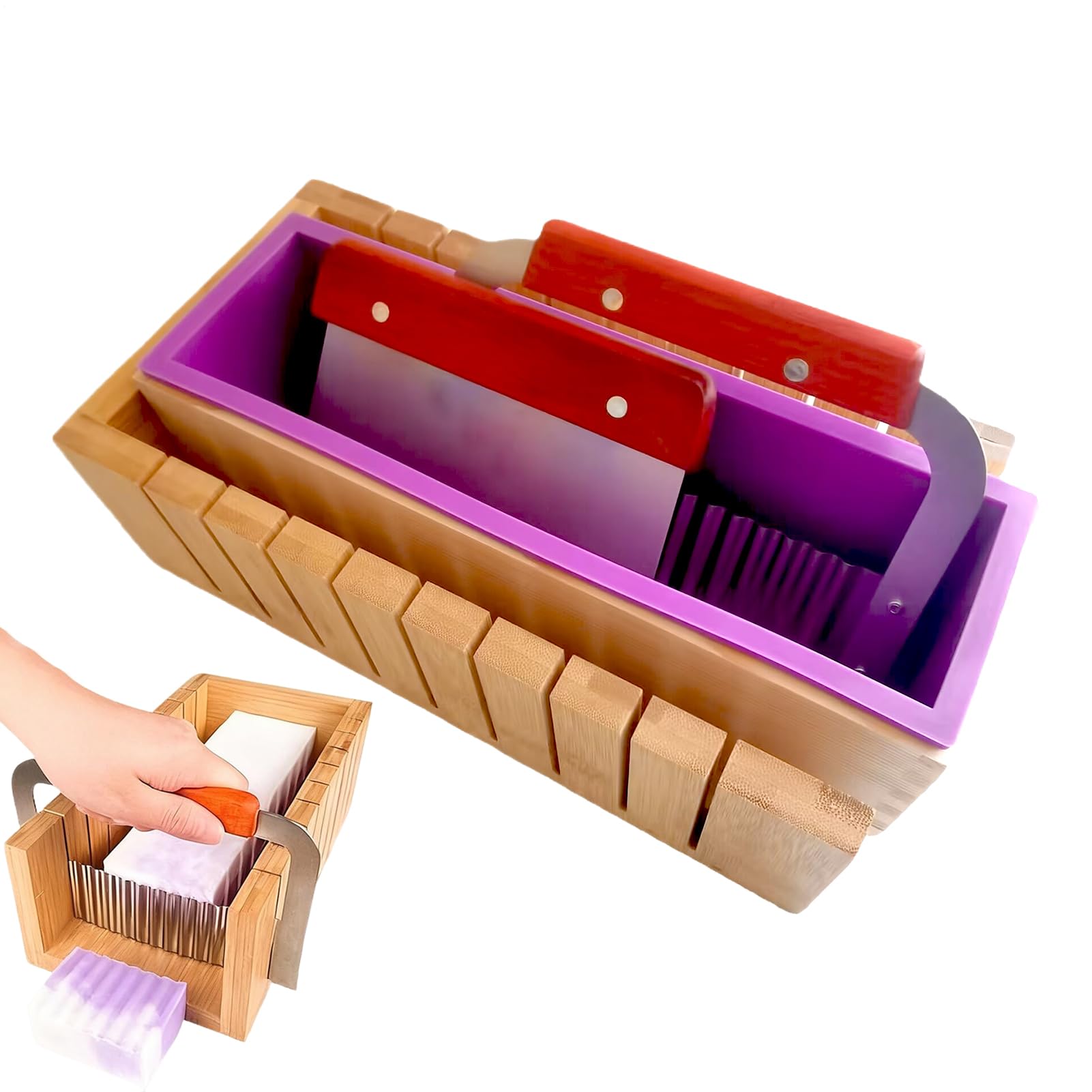 per la produzione di sapone, con tagliapaste, fatti in casa, 1390 millilitri di sapone per barrette | per progetti di cura quotidiana della pelle donne uomini autunno