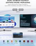 Mini PC,16GB DDR4 512GB M.2 SSD Celeron N5105 (up to 2.9 GHz) Micro Desktop Computer,4K UHD,WiFi 5,BT4.2,Gigabit Ethernet,HDMI X 2 For Business Home Theater Office - 4