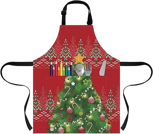 Vista 57 de doginthehole Delantal para niños con bolsillo para niños y niñas, delantales de chef ajustables con 2 bolsillos para cocinar, pintar