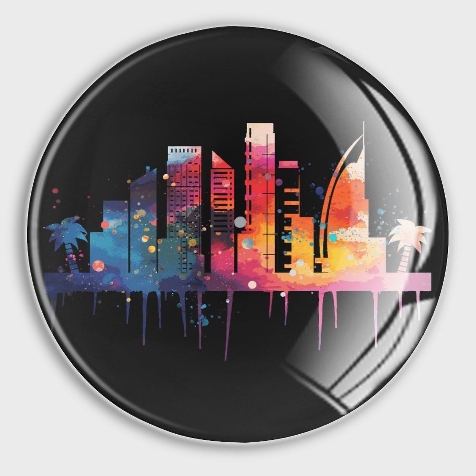 Magnets de Frigo Horizon - 4 Aimants Décoratifs pour Organiser la Cuisine et le Bureau
