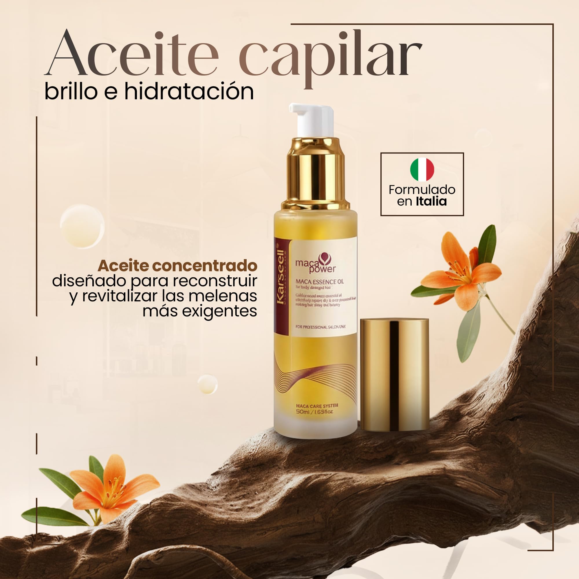 Karseell MACA CARE SYSTEM Zestaw Włosy Kręcone Defining Cream 200ml + Argan Oil Serum 50ml Duo Profesjonalna Kuracja Regenerująca Włosy Suche Zniszczone Anti Frizz Nawilżenie Curly Girl Method
