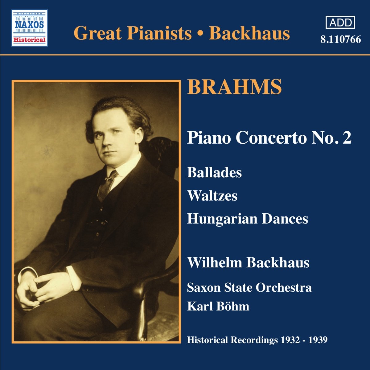 BRAHMS: Piano Concerto No. 2 / Waltzes, Op. 39