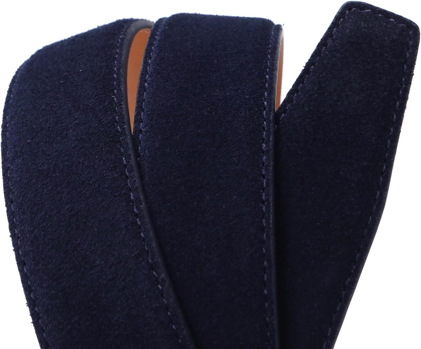 Men's Genuine Leather Suede Belts Casual Dress Belt 1 3/8" Wide - Image 4