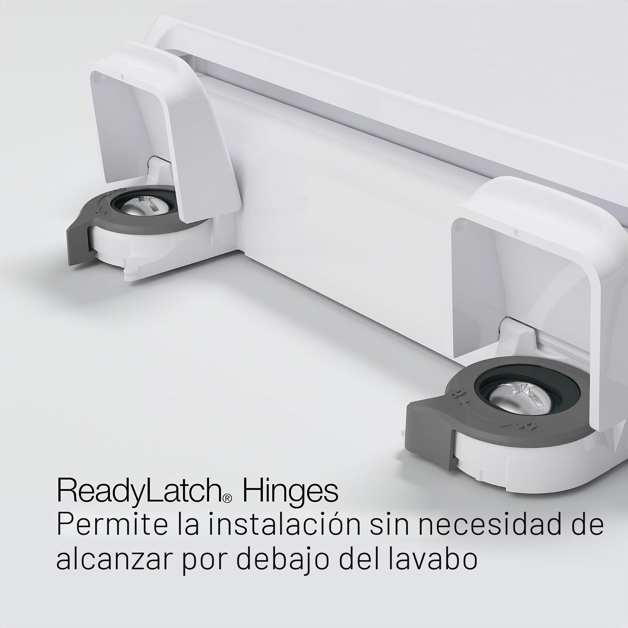 Kohler 4636-RL-96 Cachet READYLATCH Asiento de inodoro alargado de cierre silencioso, galleta