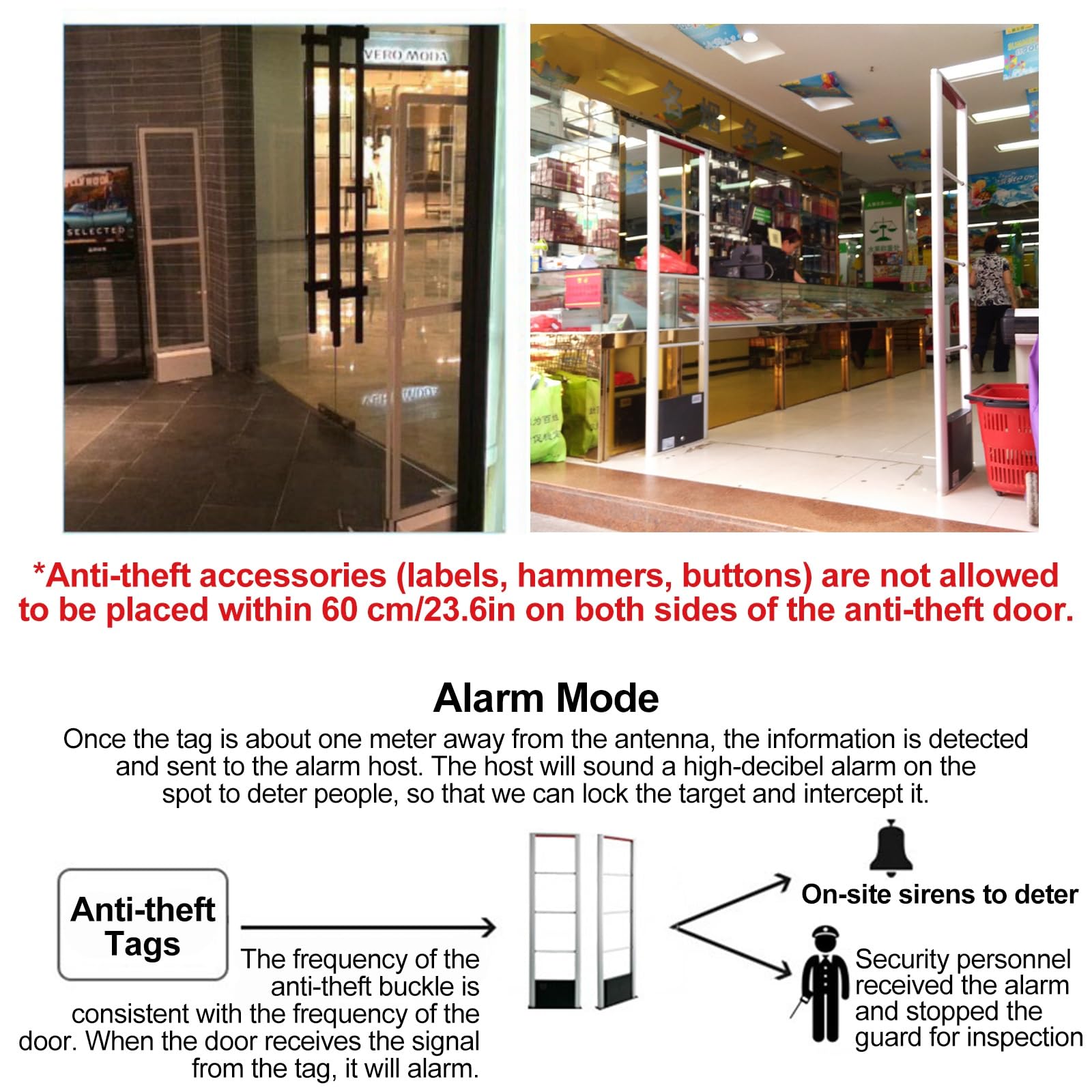 Equipo Antirrobo Al por Menor de 8,2 MHz, Sistema EAS RF, Torre de Equipo Antirrobo para Supermercados y Tiendas de Ropa